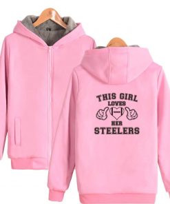 2018 New Style Likes Her Steelers Thick Hooded Jacket Zipper Hoodie Winter Fashion Print Casual Clothes 4