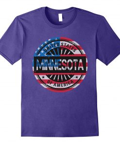 2019 Fashion Men T shirt Minnesota US flag Shirt 100 Cotton