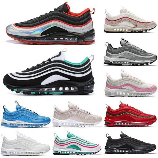 2020AIR Red Leopard Yellow Steelers 97 Running shoes Triple white black 97s South Beach Men women