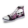 Suger Skull Unisex High Top Casual Canvas Sneakers