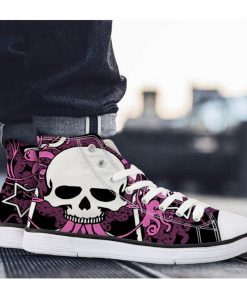 Suger Skull Unisex High Top Casual Canvas Sneakers