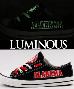 Alabama Crimson Tide Limited Luminous Low Top Canvas Sneakers