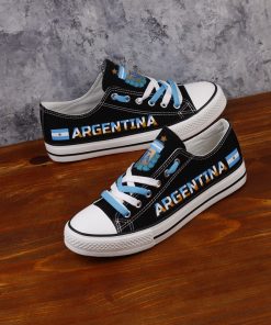 Argentina National Team Low Top Canvas Sneakers
