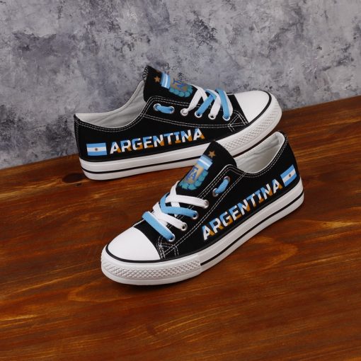 Argentina National Team Low Top Canvas Sneakers