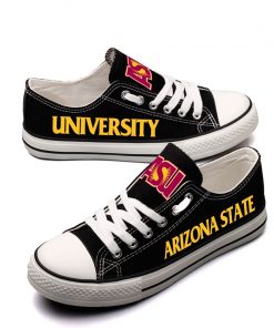 Arizona State Sun Devils Limited Fans Low Top Canvas Shoes Sport