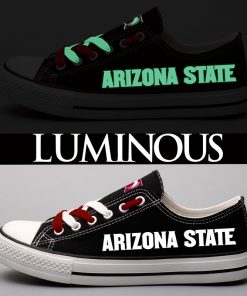 Arizona State Sun Devils Limited Luminous Low Top Canvas Shoes Sport