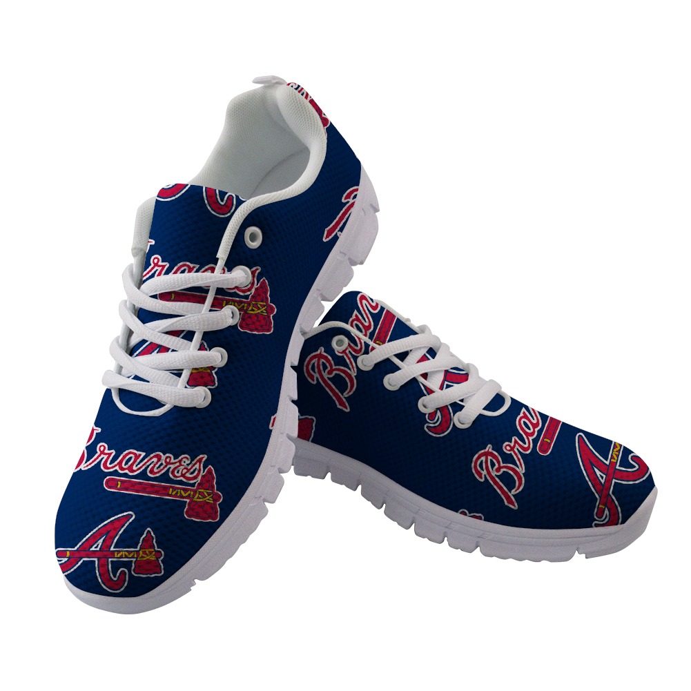 Atlanta Braves Custom Running Sneakers - Thegiftsports Store