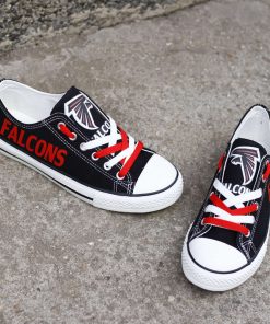 Atlanta Falcons Limited Print Fans Low Top Canvas Sneakers