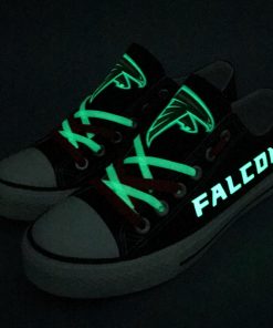 Atlanta Falcons Limited Print Luminous Low Top Canvas Sneakers