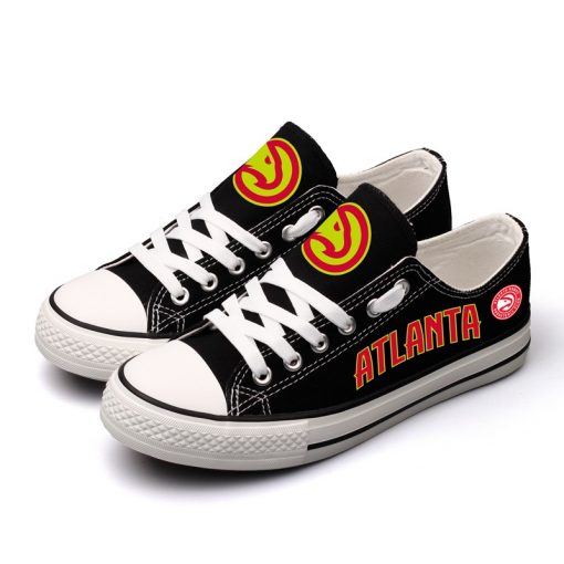 Atlanta Hawks Low Top Canvas Shoes Sport