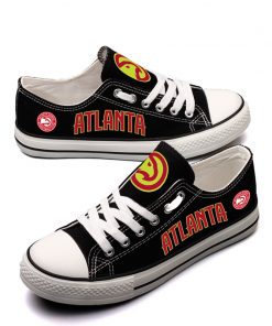 Atlanta Hawks Low Top Canvas Shoes Sport