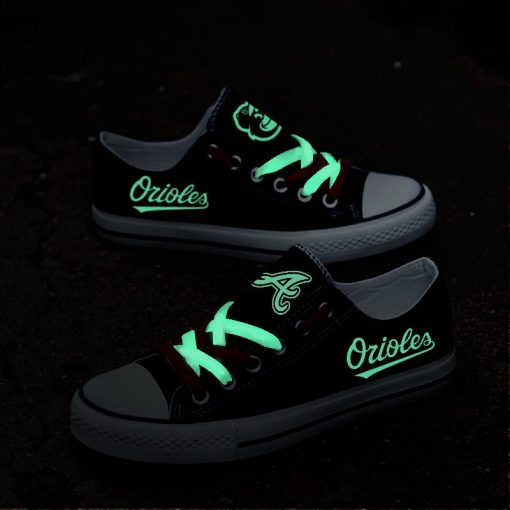 Baltimore Orioles Limited Luminous Low Top Canvas Sneakers