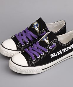 Baltimore Ravens Limited Fans Low Top Canvas Sneakers