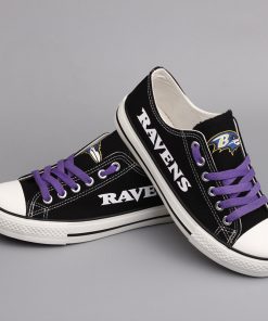 Baltimore Ravens Limited Fans Low Top Canvas Sneakers