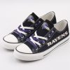 Baltimore Ravens Limited Print Low Top Canvas Sneakers