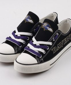 Baltimore Ravens Limited Low Top Canvas Shoes Sport Sneakers
