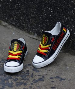 Belgium National Team Low Top Canvas Sneakers