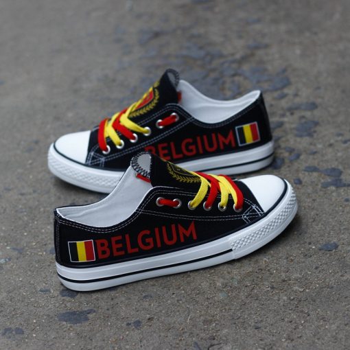 Belgium National Team Low Top Canvas Sneakers