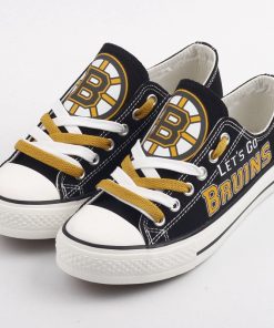 Boston Bruins Limited Low Top Canvas Shoes Sport
