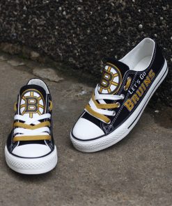Boston Bruins Limited Low Top Canvas Shoes Sport