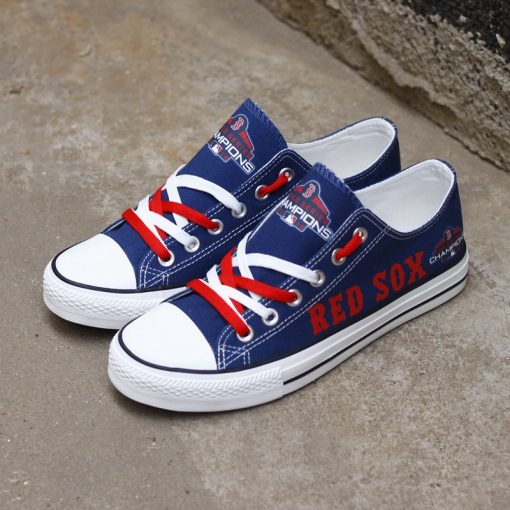 Boston Red Sox Low Top Canvas Sneakers