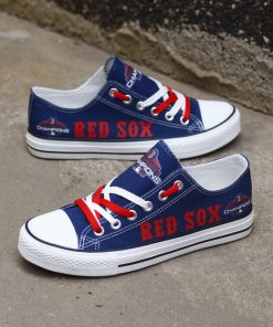 Boston Red Sox Low Top Canvas Sneakers