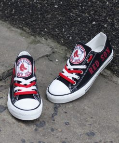 Boston Red Sox Low Top Canvas Shoes Sport