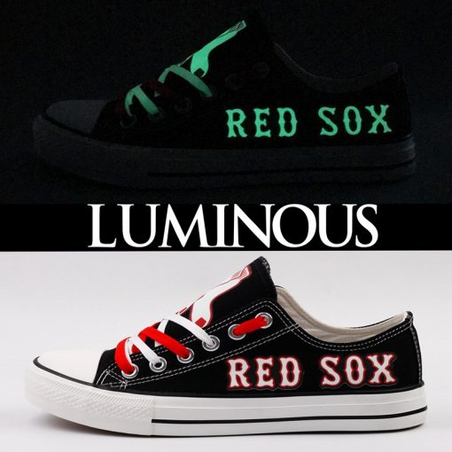 Boston Red Sox Limited Luminous Low Top Canvas Sneakers