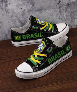 Brazil National Team Low Top Canvas Sneakers