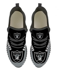 Men Women Running Shoes Customize Oakland Raiders