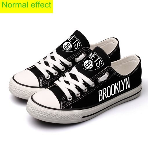 Brooklyn Nets Limited Luminous Low Top Canvas Sneakers