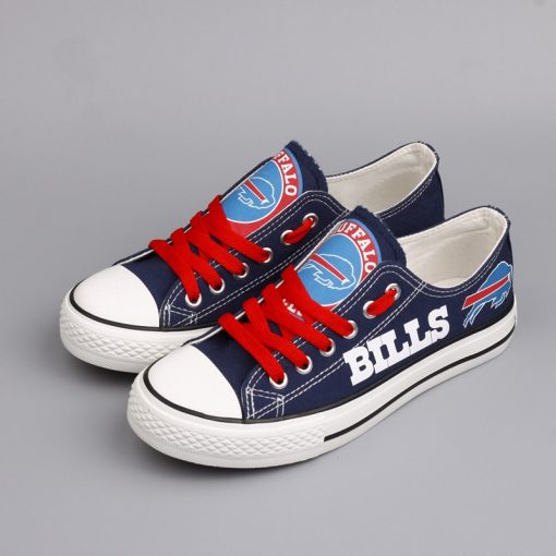 Buffalo Bills Limited Print Low Top Canvas Sneakers