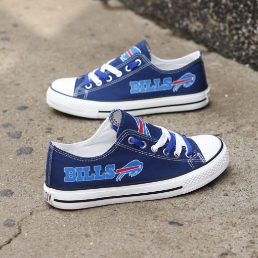 Buffalo Bills Low Top Canvas Sneakers