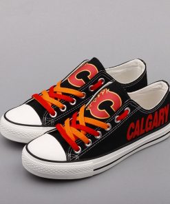 Calgary Flames Limited Low Top Canvas Sneakers
