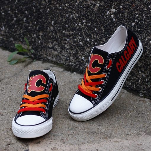 Calgary Flames Limited Low Top Canvas Sneakers