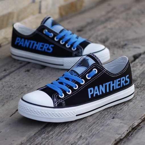 Carolina Panthers Low Top Canvas Sneakers