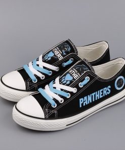 Carolina Panthers Limited Print Low Top Canvas Sneakers