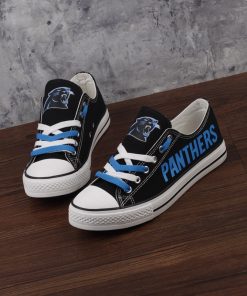 Carolina Panthers Limited Print Fans Low Top Canvas Sneakers