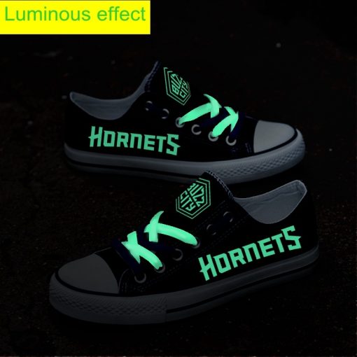 Charlotte Hornets Limited Luminous Low Top Canvas Sneakers