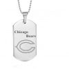 Chicago Bears Engraving Tungsten Necklace