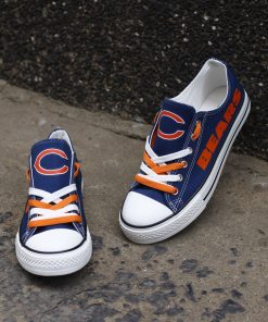Chicago Bears Low Top Canvas Sneakers