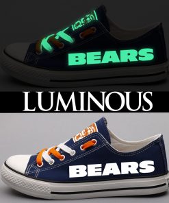 Chicago Bears Luminous Low Top Canvas Sneakers