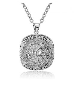 Chicago Blackhawks 2015 Stanley Cup Championship Necklace