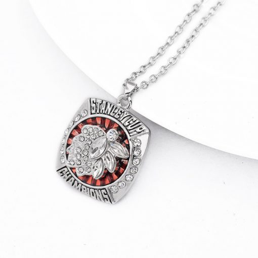 Chicago Blackhawks Jonathan Toews Stanley Cup Championship Necklace