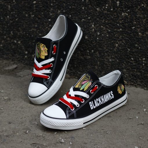Chicago Blackhawks Limited Low Top Canvas Sneakers