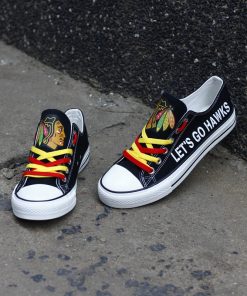 Chicago Blackhawks Limited Low Top Canvas Shoes Sport