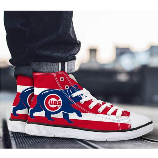 Chicago Cubs 3D Casual Lace-Up Sneakers
