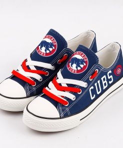 Chicago Cubs Low Top Canvas Shoes Sport