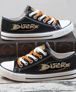 Christmas Anaheim Ducks Limited Low Top Canvas Sneakers