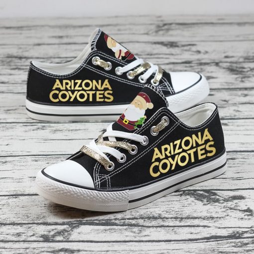 Christmas Arizona Coyotes Limited Low Top Canvas Sneakers